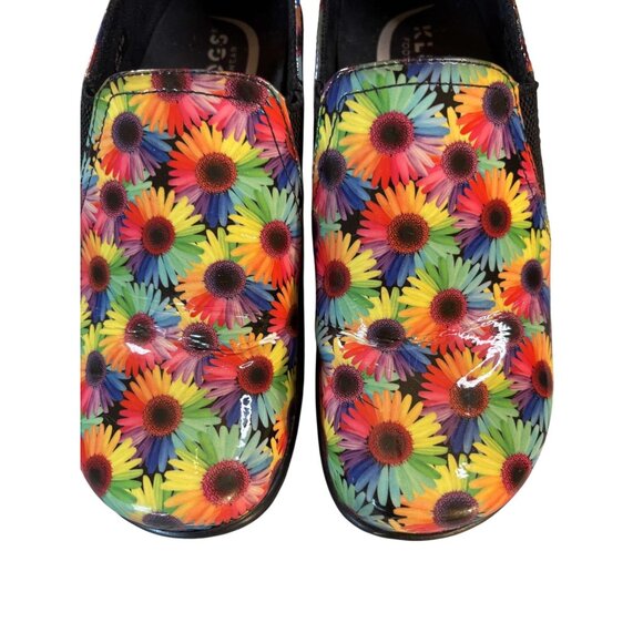 Womens Klogs Footwear Moxy Floral Multicolor Slip-On Work Shoes Size 6.5M - Picture 7 of 9
